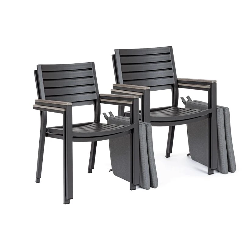 Fauteuil De Jardin BELMAR Anthracite â Image 2