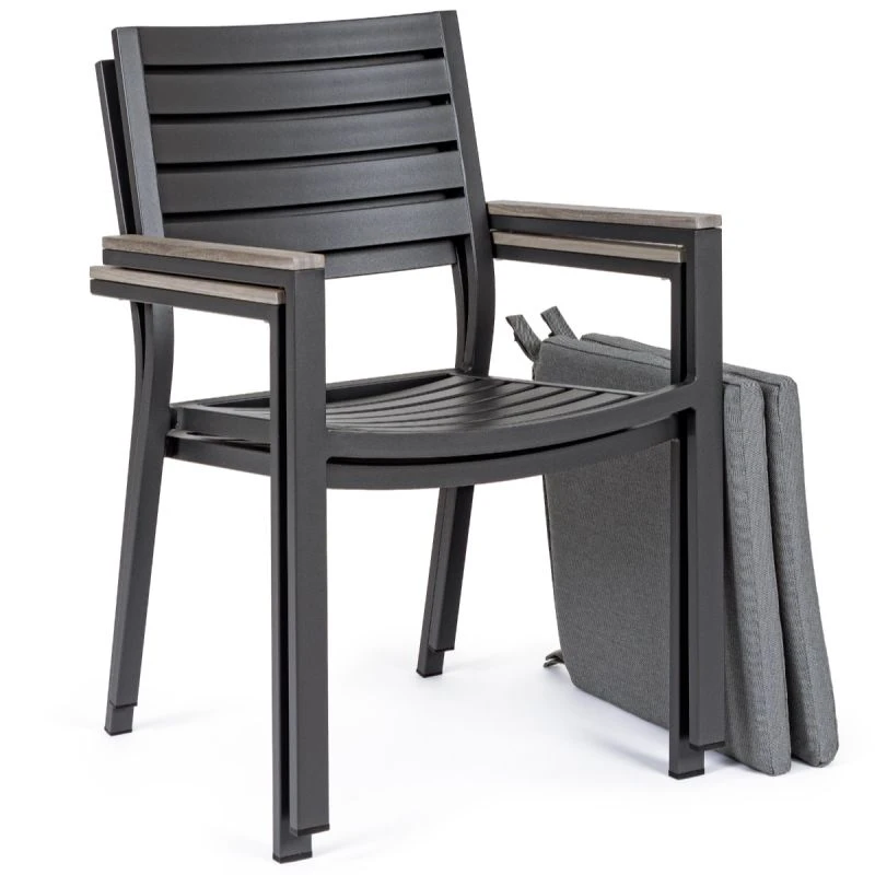 Fauteuil De Jardin BELMAR Anthracite â Image 4